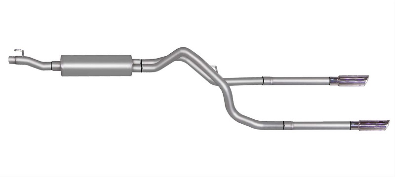 Gibson Split Rear Exhaust Kit 02-05 Dodge Ram 3.7L, 4.7L, 5.9L - Click Image to Close